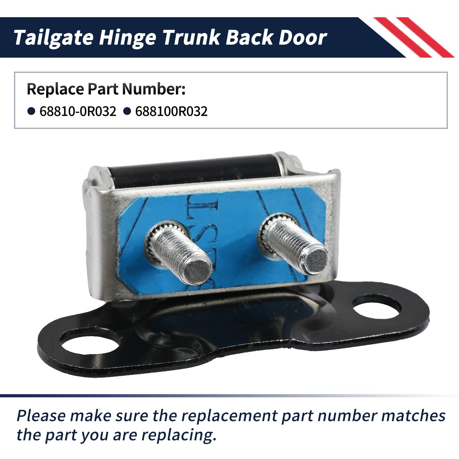 Promrmr hinge installed on RAV4 rear door demonstrating restored smooth operation