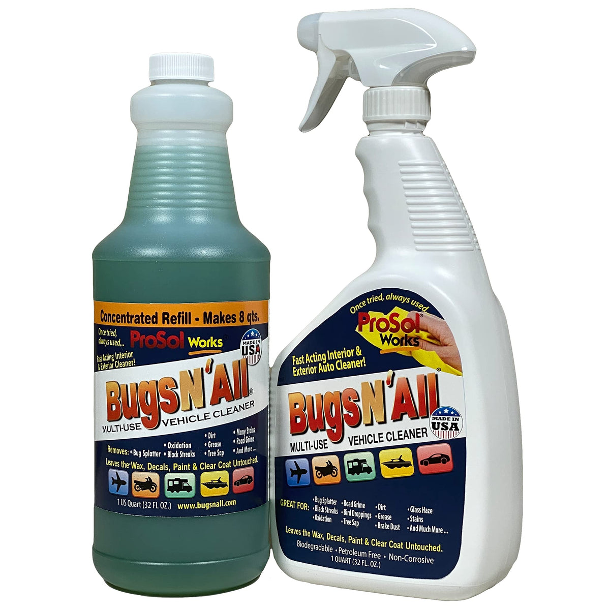 PROSOL WORKS bottle front showing product and benefits on packaging