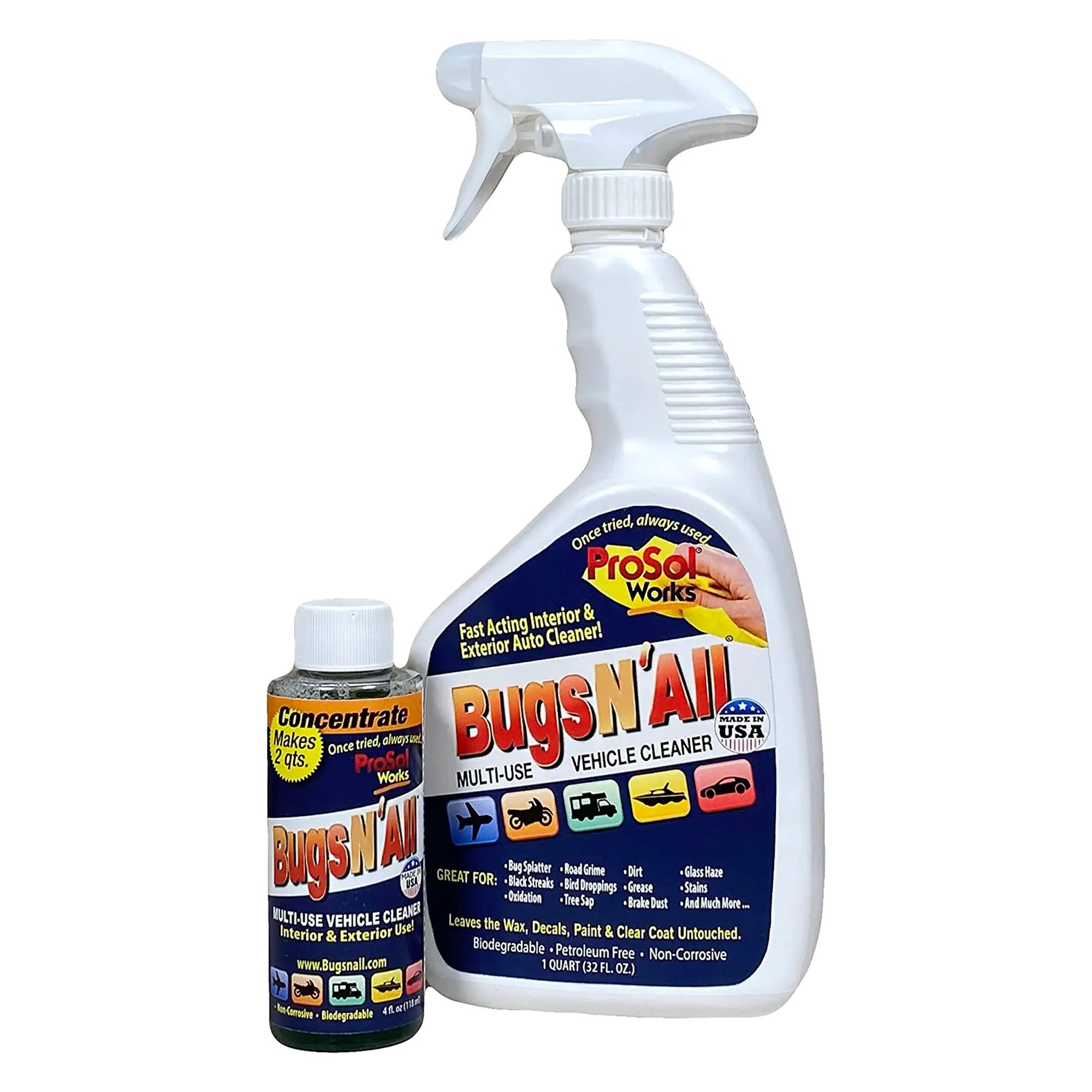 PROSOL WORKS bottle front label showing product and benefits