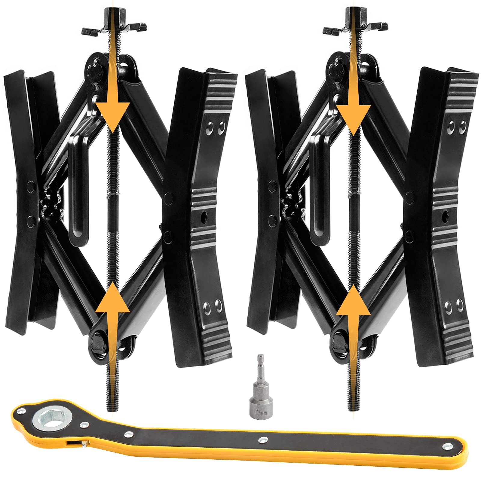 Proud Panda front view of packaged chock set showing included components and benefits