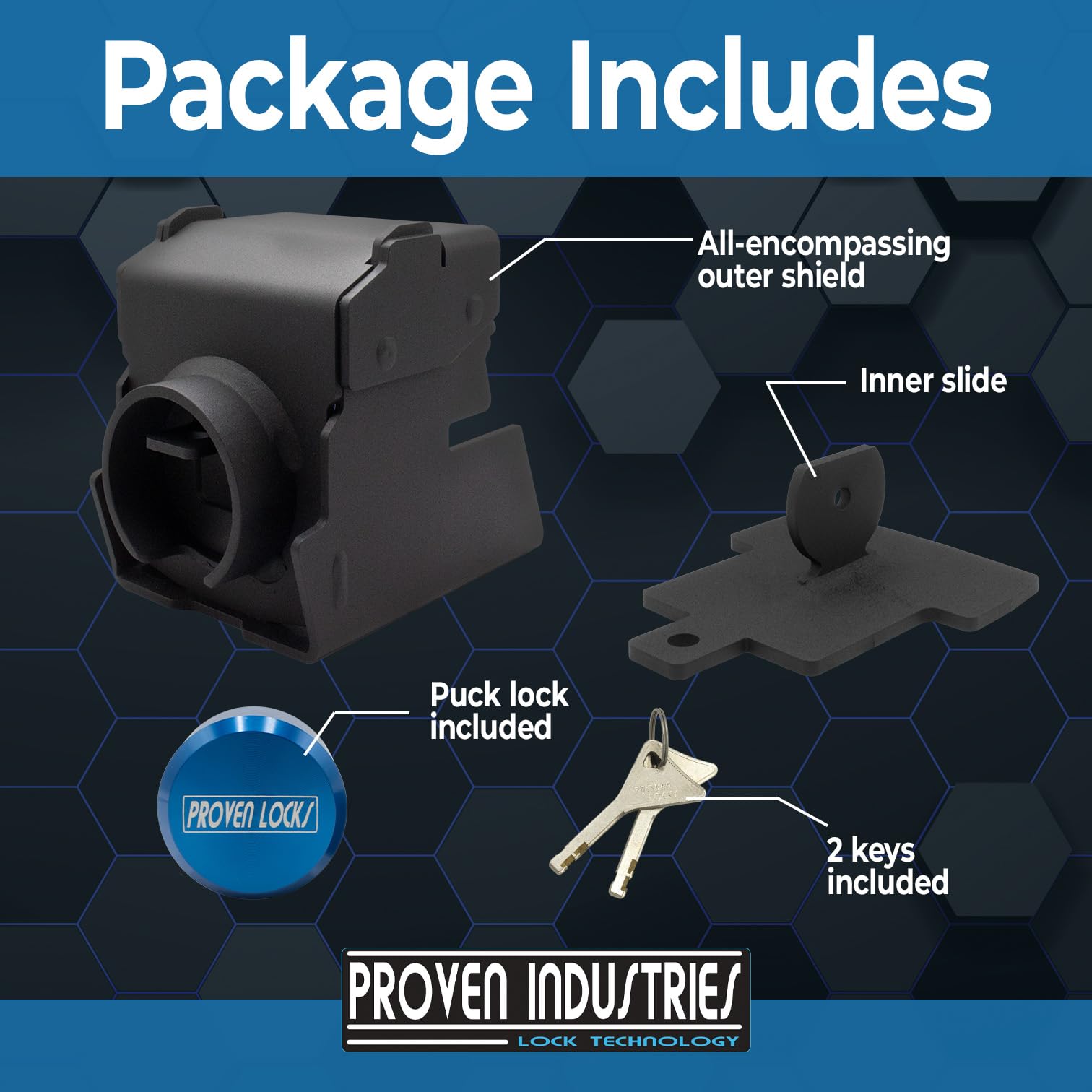 Proven Industries exterior cover detail showing durability against prying tools benefit