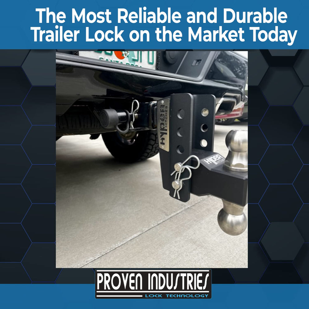 Proven Industries HL1 on truck and trailer in lifestyle scene, theft deterrent