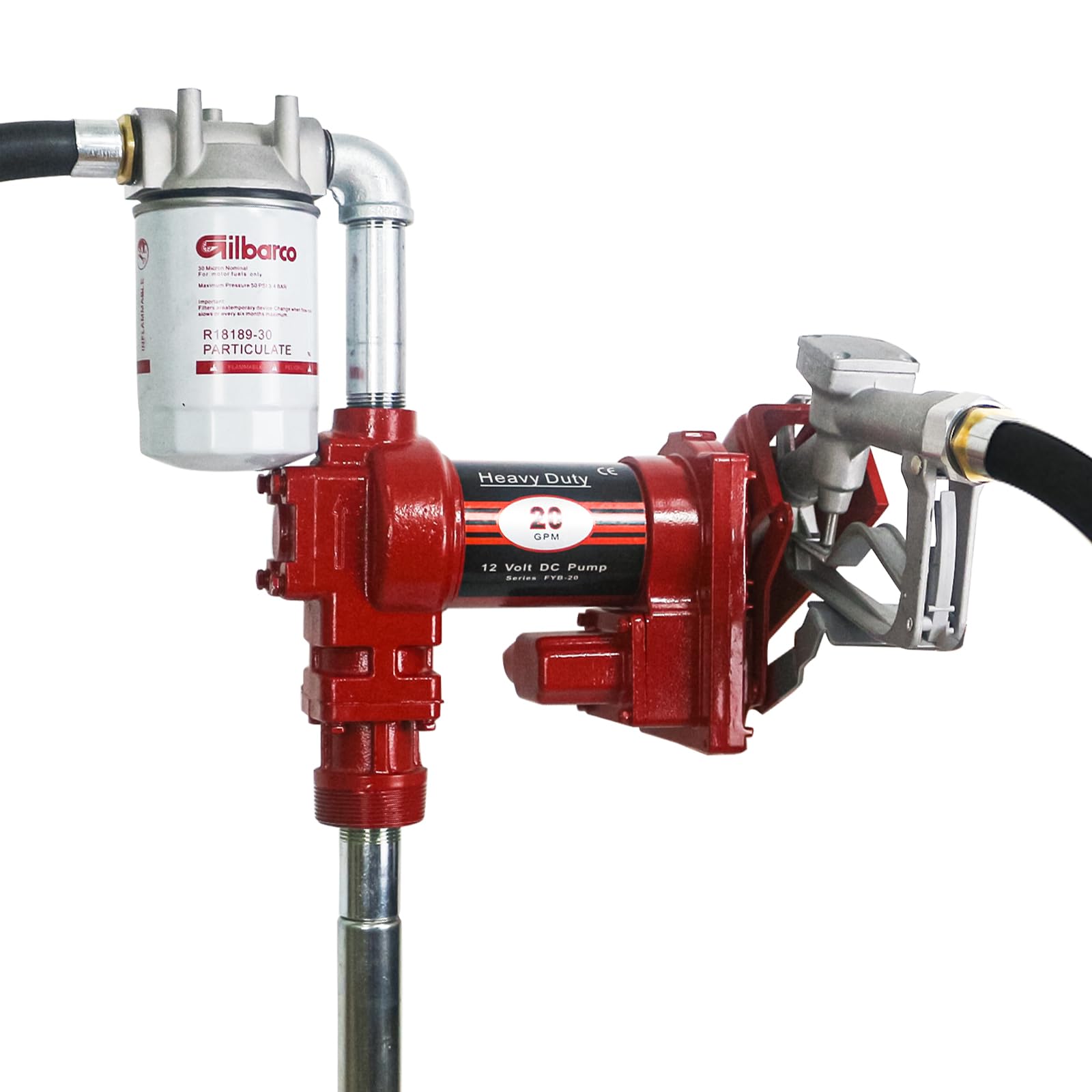 PRUNkuar front view showing pump and manual nozzle for fast refueling