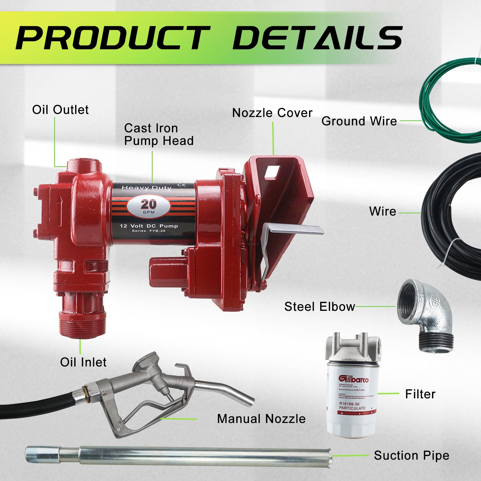 PRUNkuar manual nozzle in hand demonstrating controlled fuel dispensing