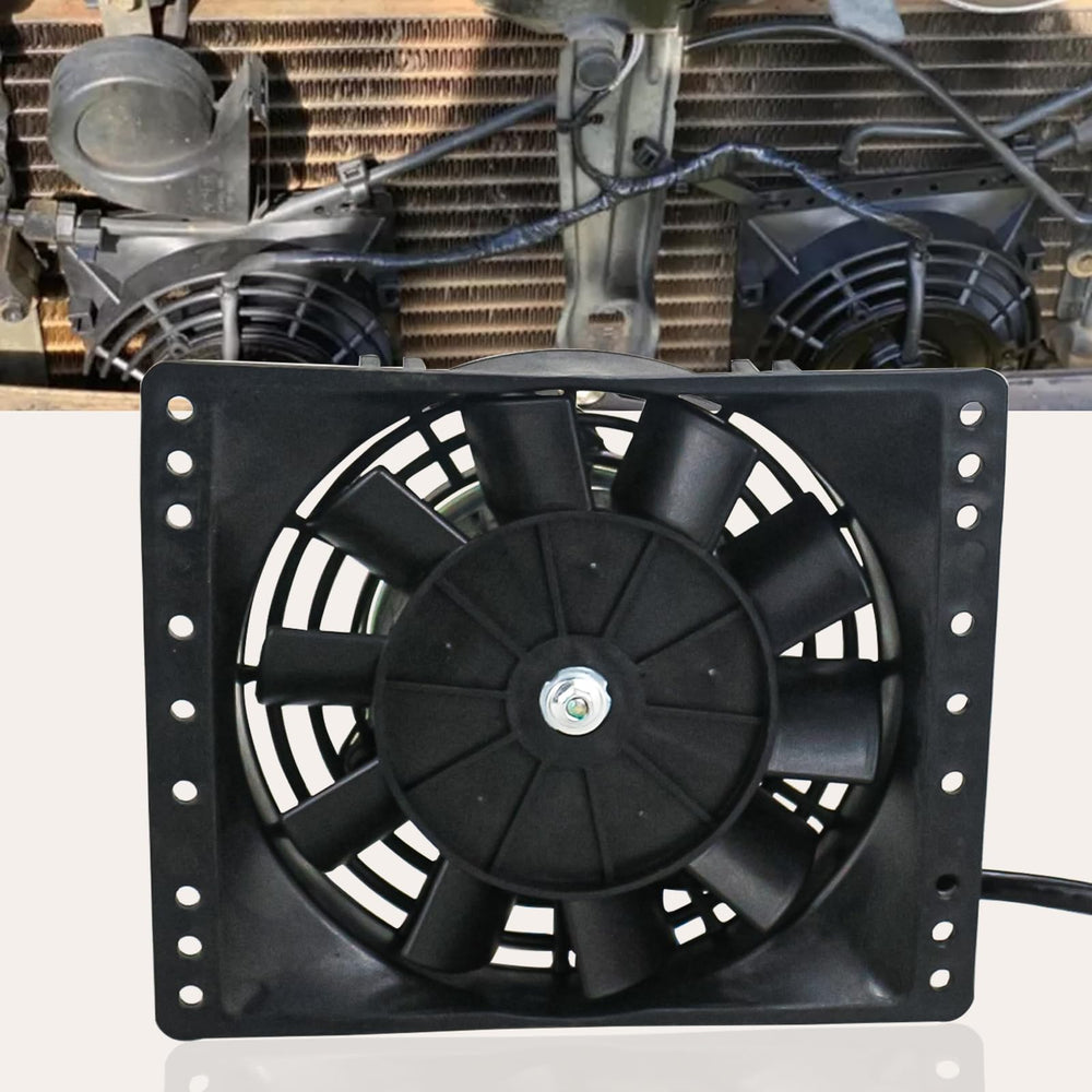 PRUNkuar packaging and contents layout including two fans and hardware
