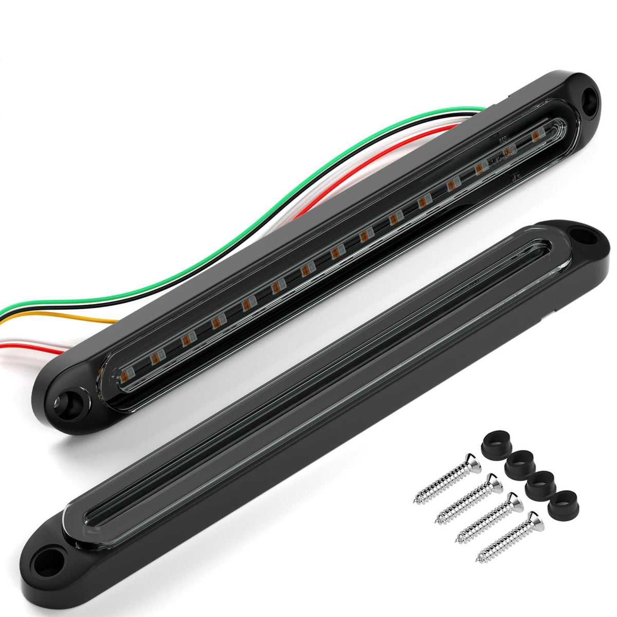 PSEQT front view of 10-inch light bar showing clear functions and compact profile benefits