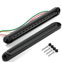 PSEQT front view of 10-inch light bar showing clear functions and compact profile benefits