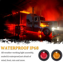 PSEQT marker light installed on trailer side showing improved visibility and clean flush fit