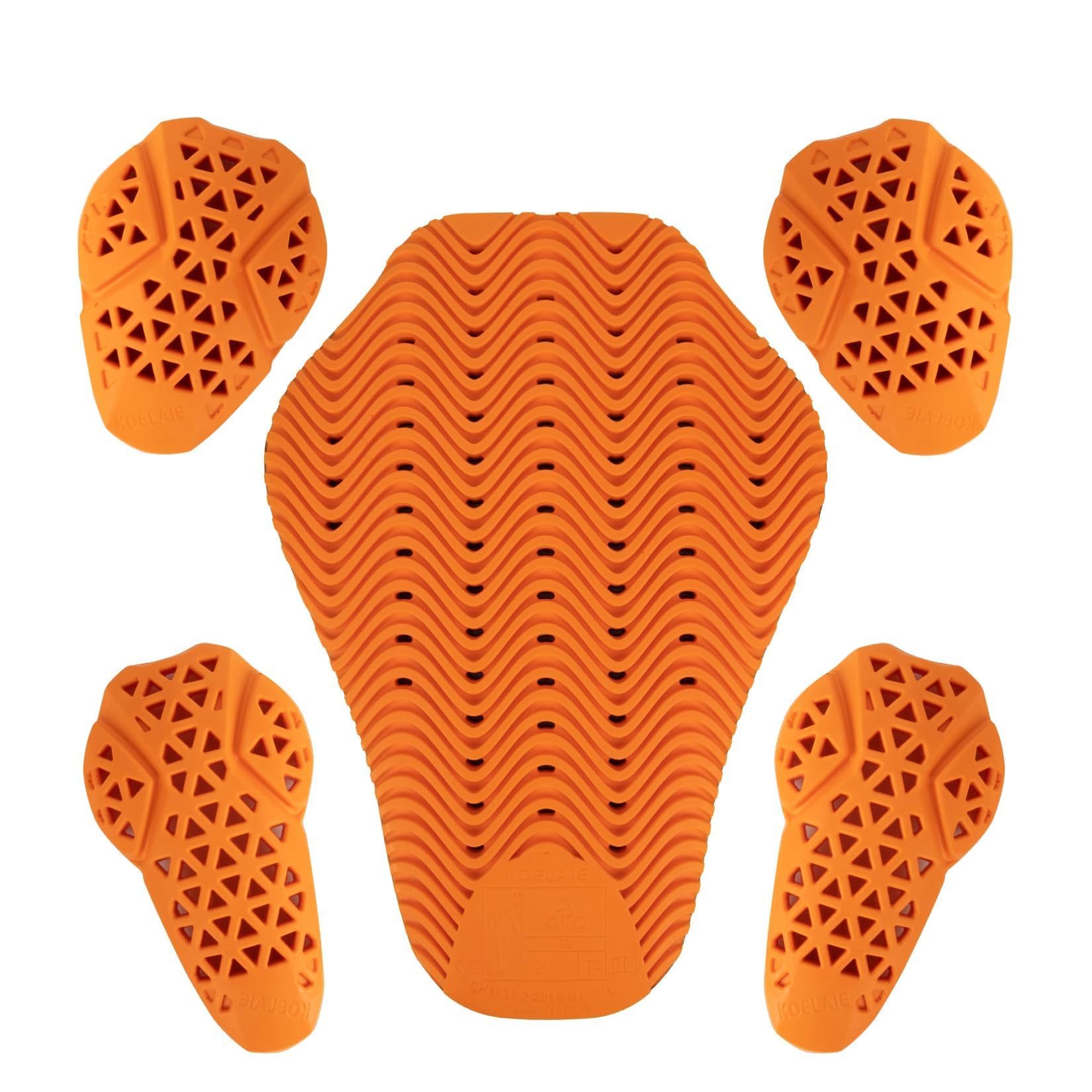 PSLER back protector front view showing coverage and safety