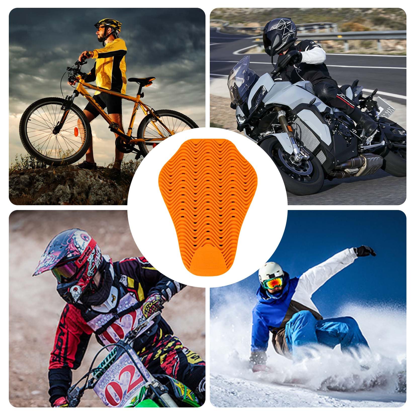 PSLER lifestyle image of rider wearing jacket with back protector for safety