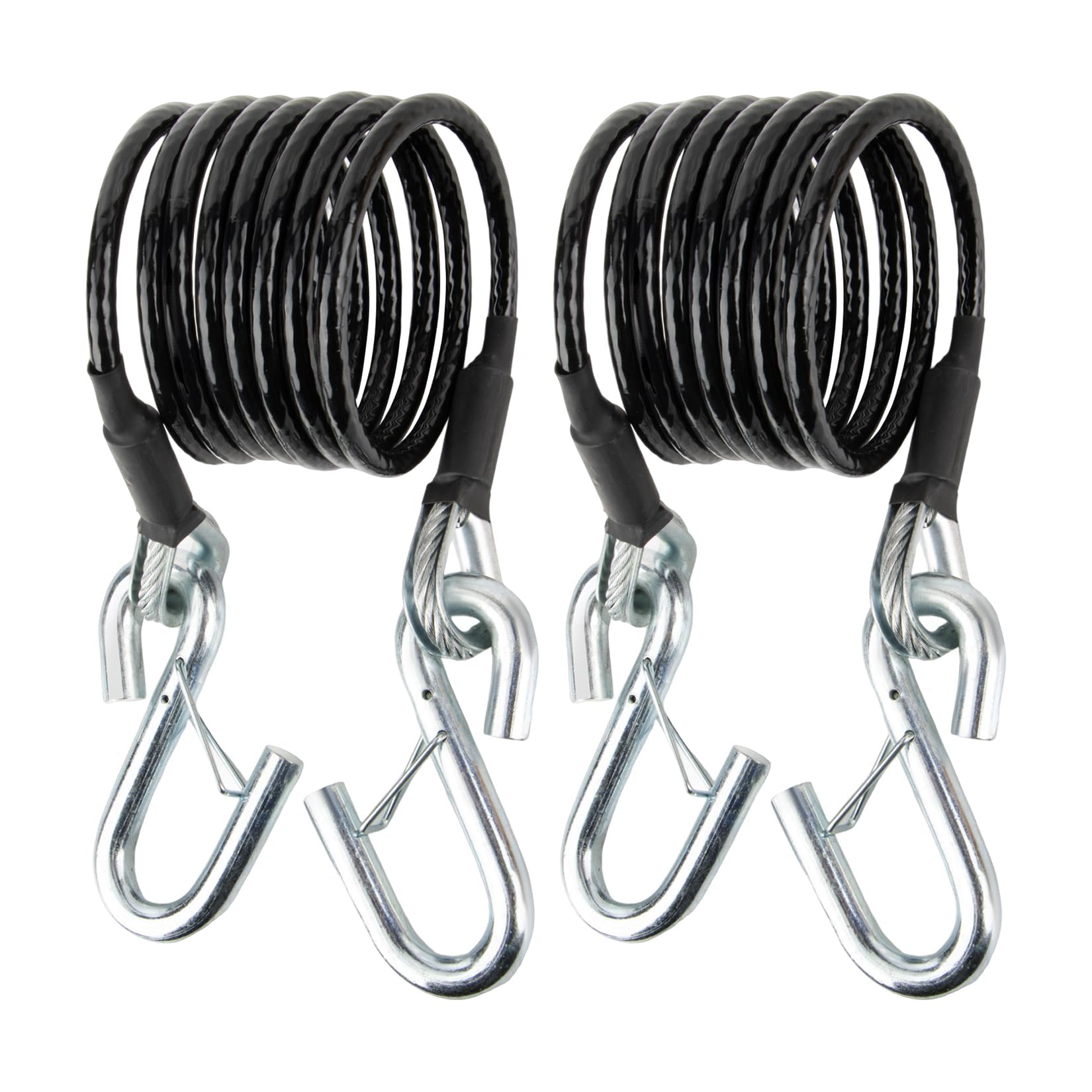 PSLER front pack showing 84in safety cables and 2-piece kit benefit