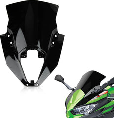 PSLER black windshield front view showing sleek profile and improved aerodynamics