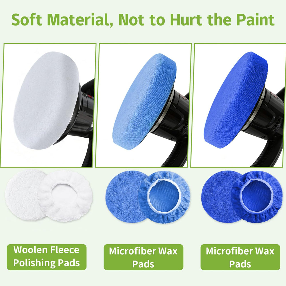 PTAZSCTC polishing pad in use on car bonnet showing smooth finish and time-saving benefit