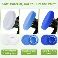 PTAZSCTC polishing pad in use on car bonnet showing smooth finish and time-saving benefit