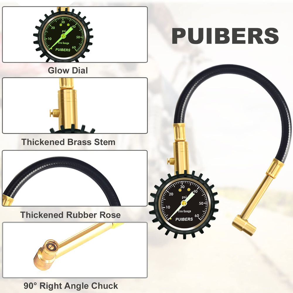 PUIBERS close-up of 90 degree right-angle chuck for easy valve access