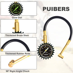 PUIBERS close-up of 90 degree right-angle chuck for easy valve access