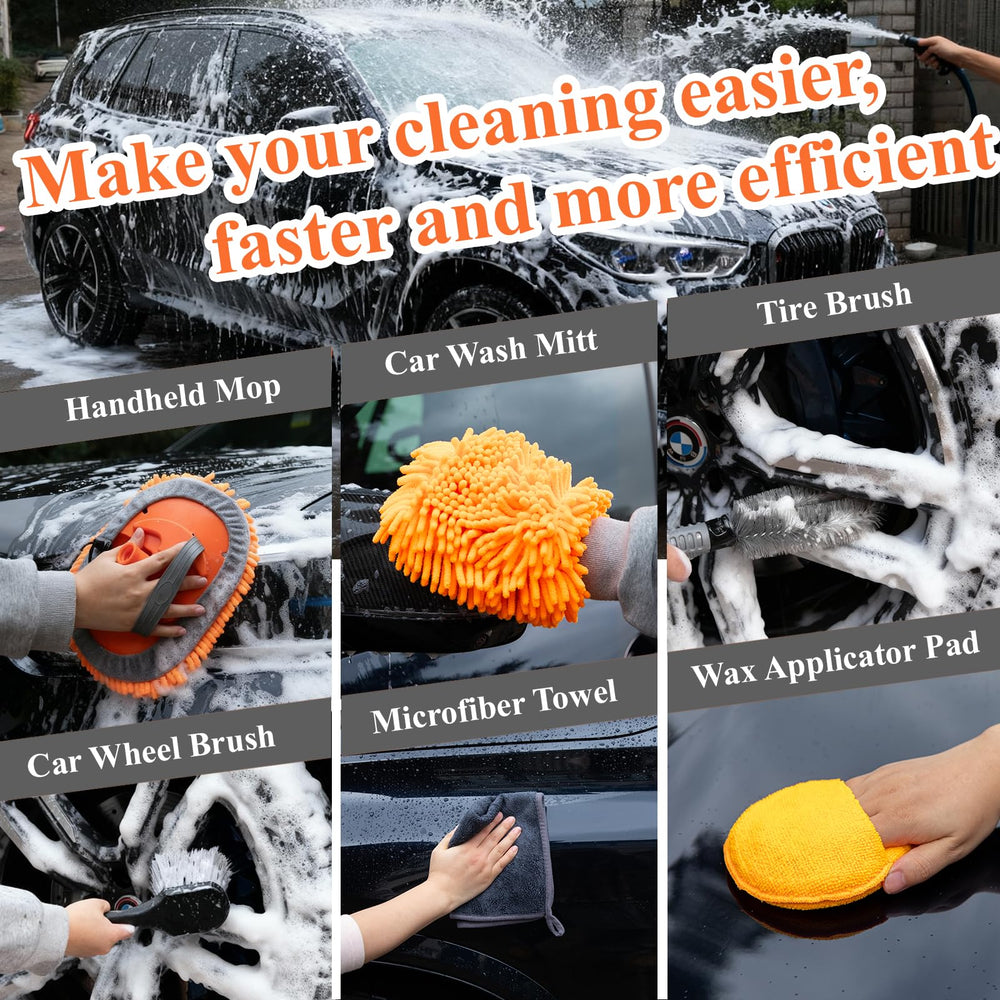 PuliKit 2-in-1 squeegee and sponge showing rubber blade for streak-free glass results