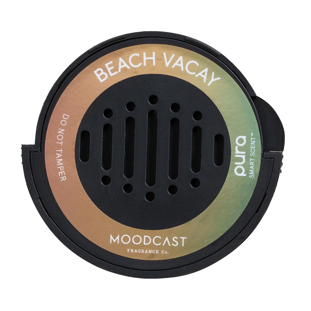 Pura Beach Vacay front packaging showing refill and branding for easy replacement