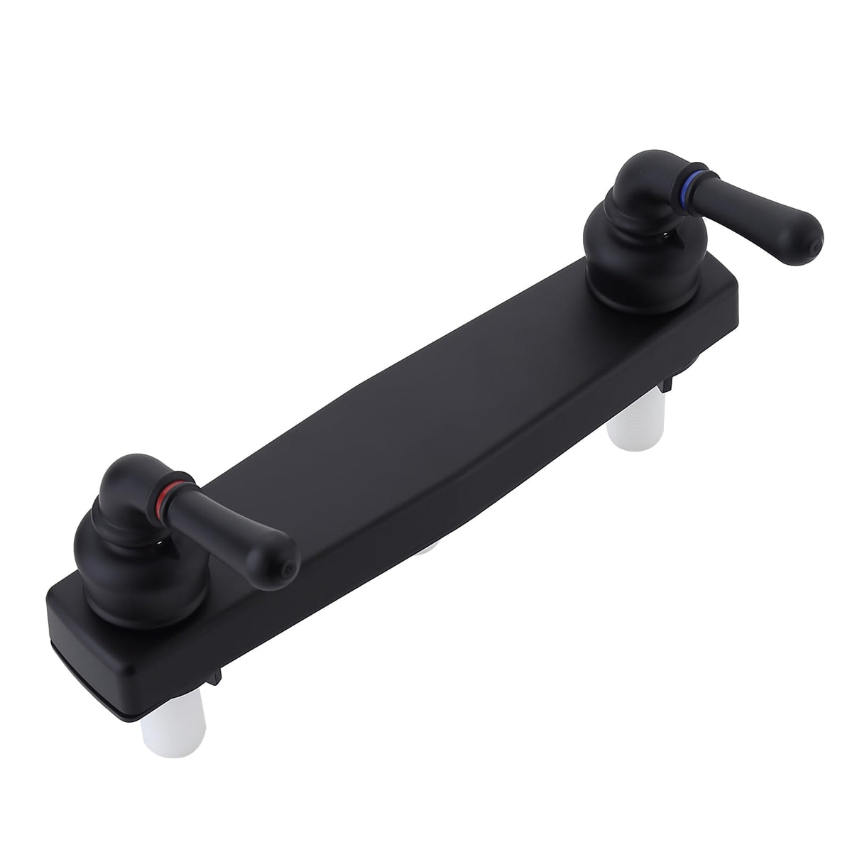 PureHaven front view black faucet showing clean modern style and easy control