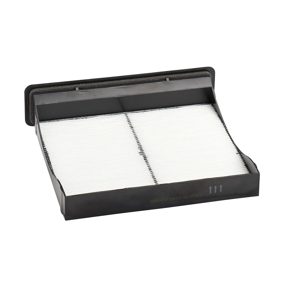 Purolator filter media close-up revealing micro-woven fibers for superior capture
