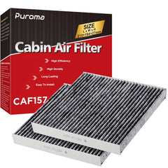 Puroma front packaging showing CP157 two-pack and compatibility benefits