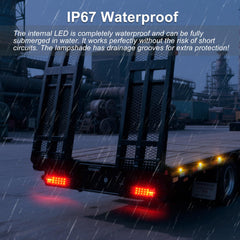 PVerandio lights mounted on boat trailer demonstrating waterproof reliability