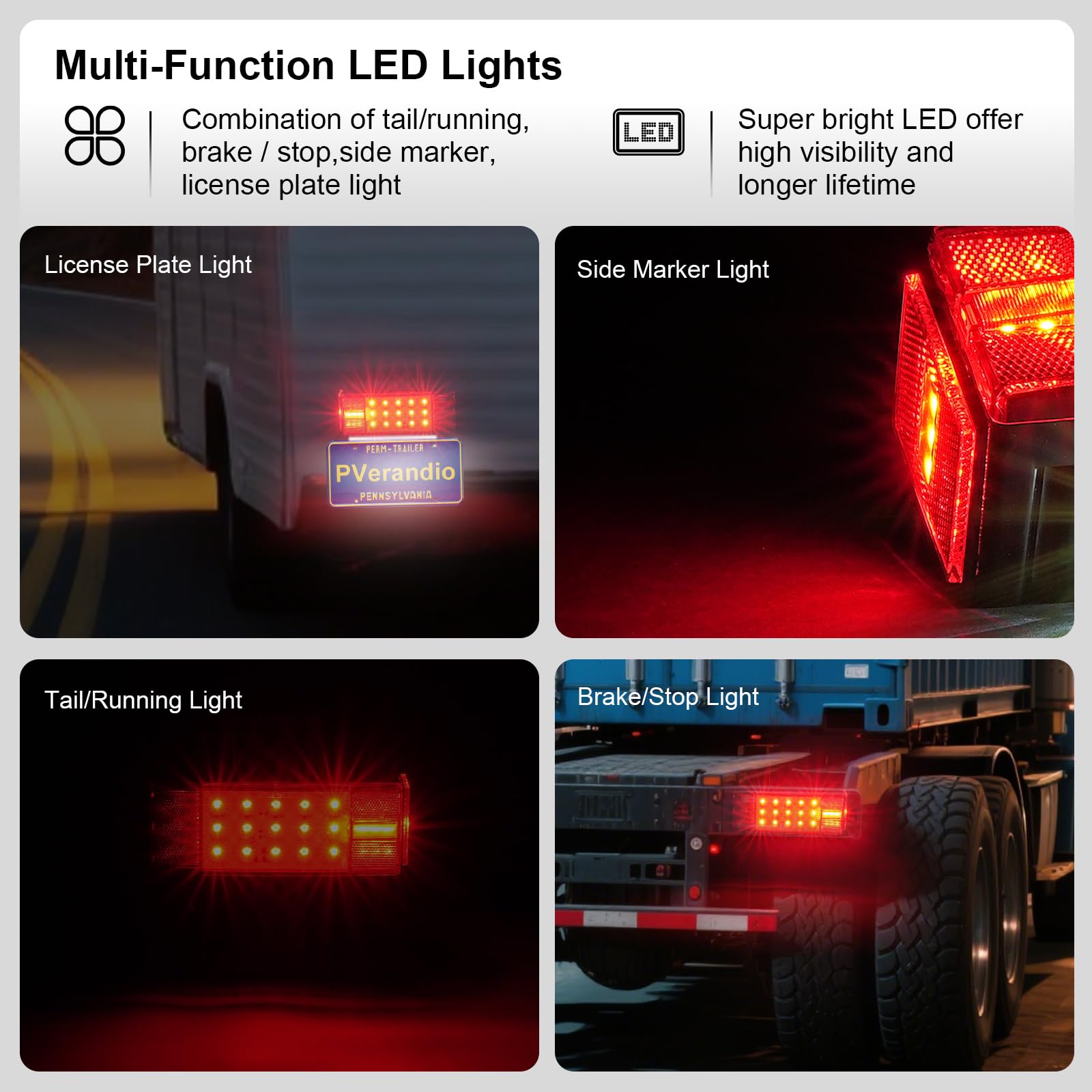 PVerandio right lamp LED array close-up highlighting bright efficient light output