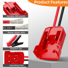 Pxm&MM alligator clamp detail with copper teeth showing firm grip benefit