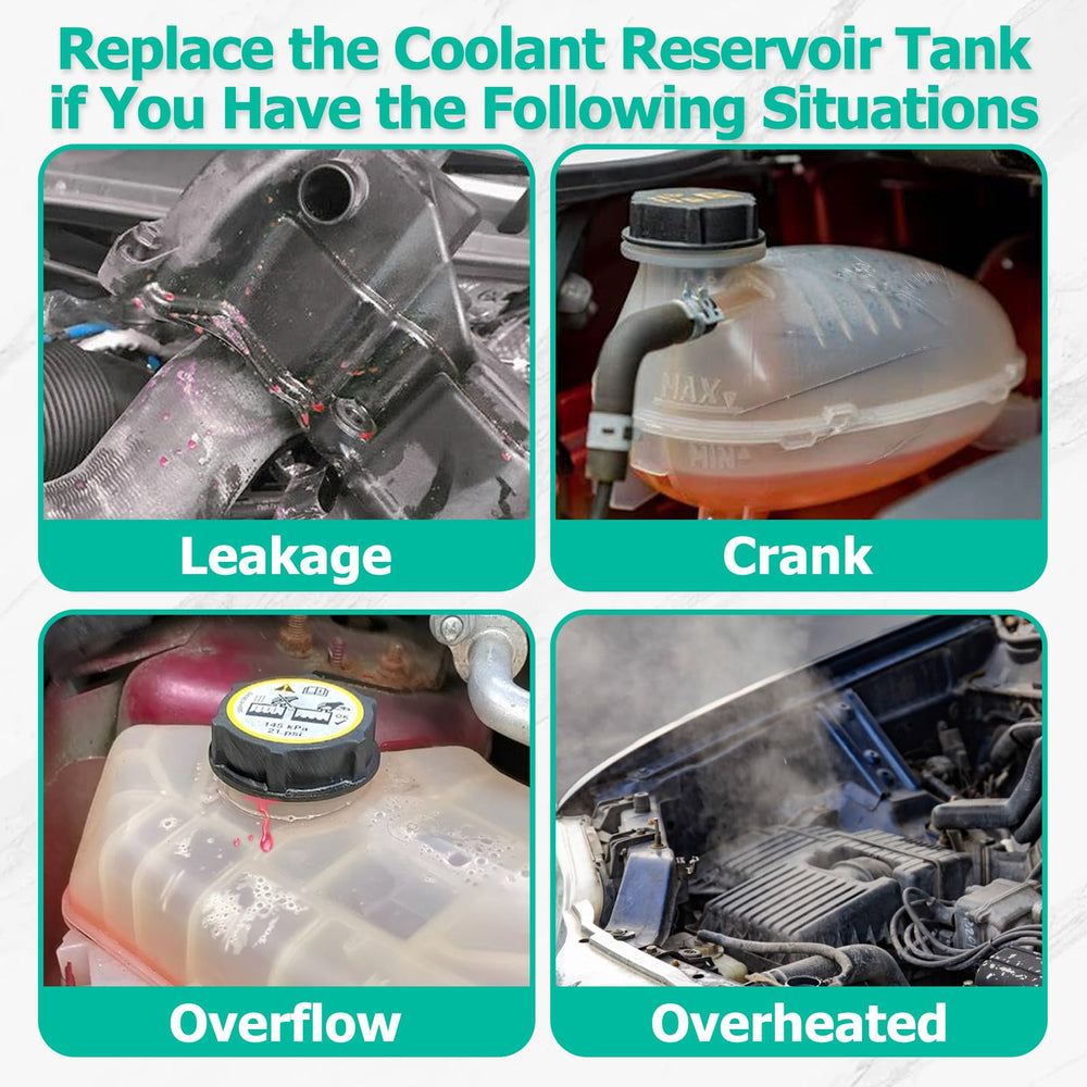 PYHAUTO reservoir installed in engine bay showing tidy fit and restored coolant control benefit
