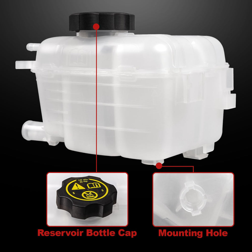 PYHAUTO reservoir installed in engine bay proving direct-fit and easy swap benefit
