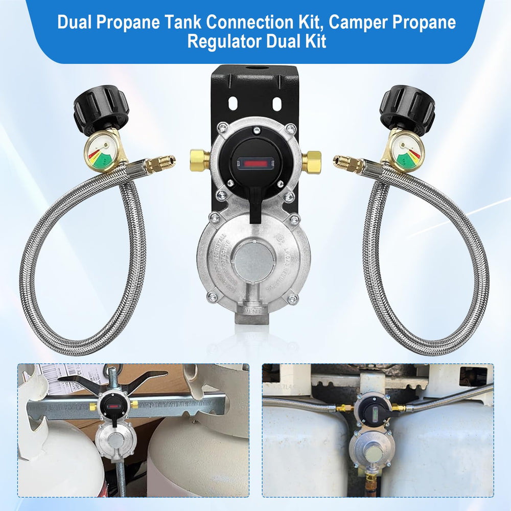 PYXGLAQ regulator mounted on RV illustrating secure installation and consistent supply