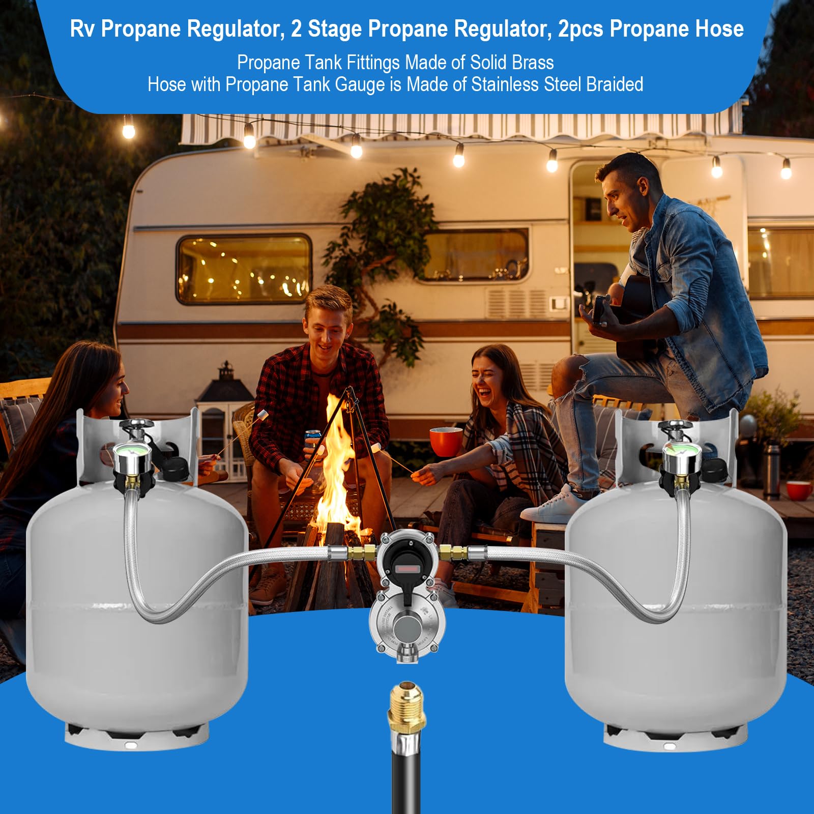 PYXGLAQ stainless braided hose demonstrating flexibility and weather resistance benefit