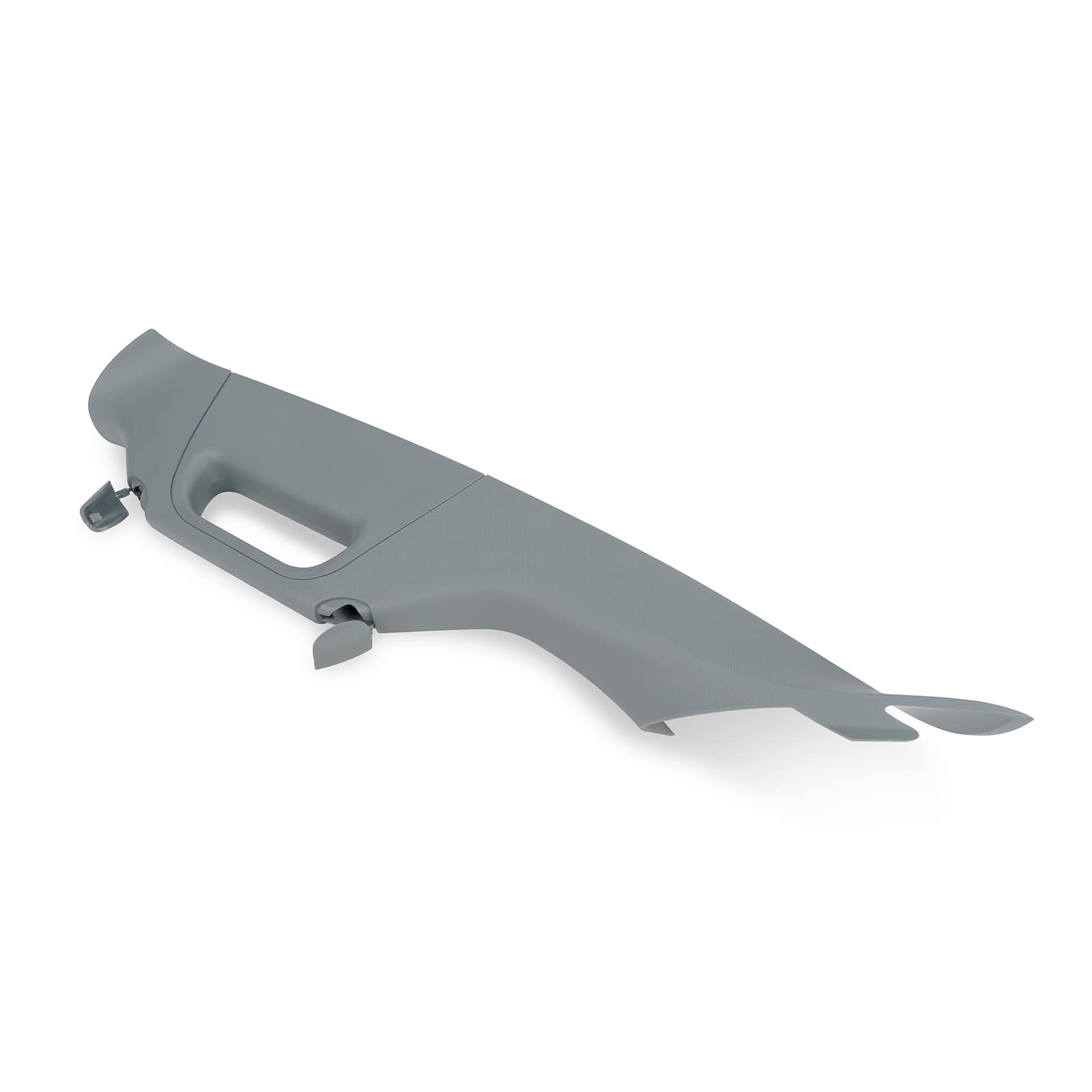 Qagea front view of gray a-pillar grab handle trim showing OEM fit and finish