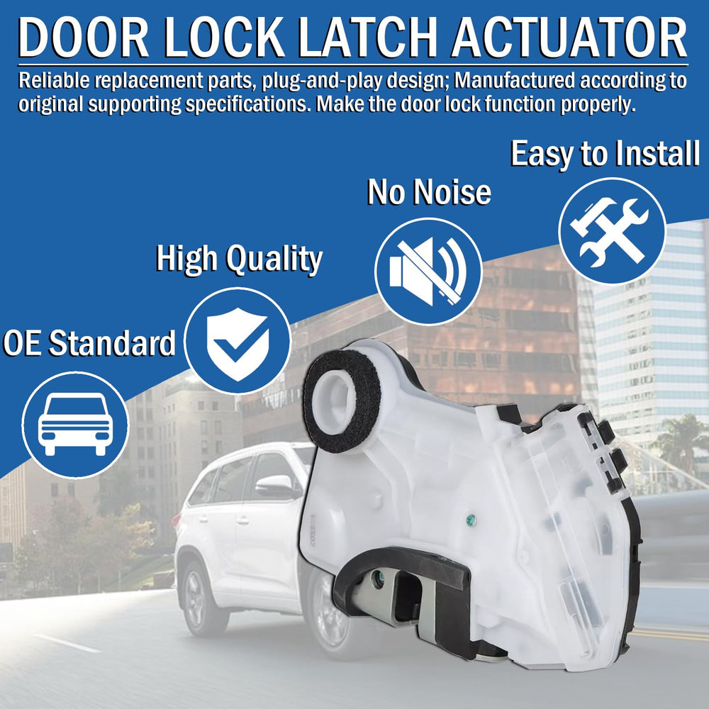 Qagea actuator installed in door latch assembly restoring lock function