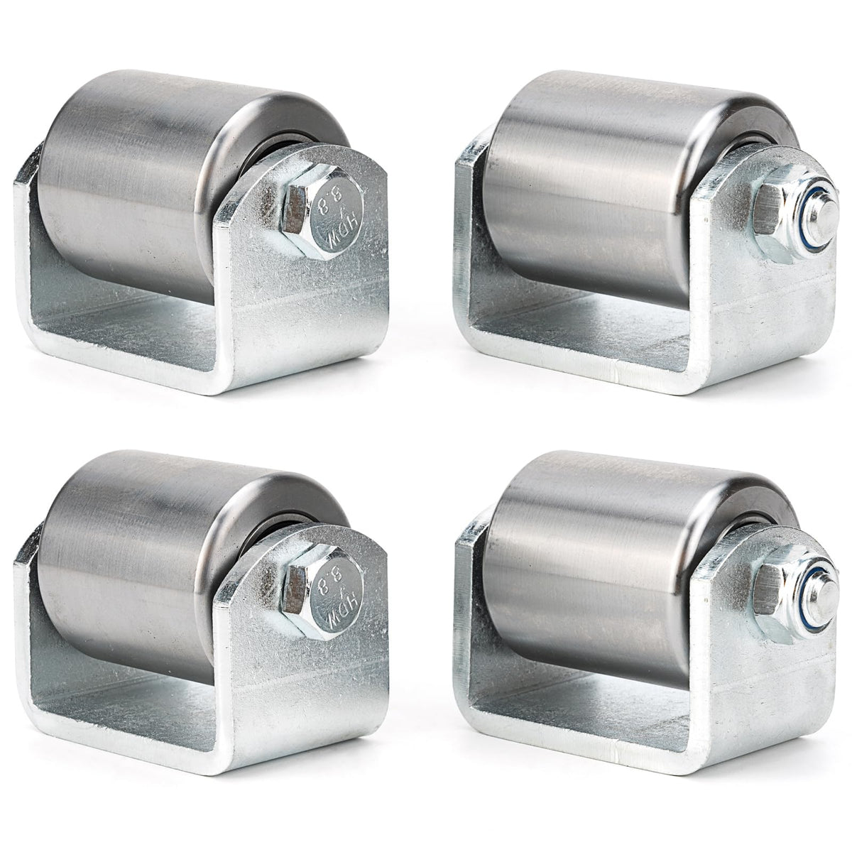 Qagea front view of four welded steel rollers showing compact protection benefit