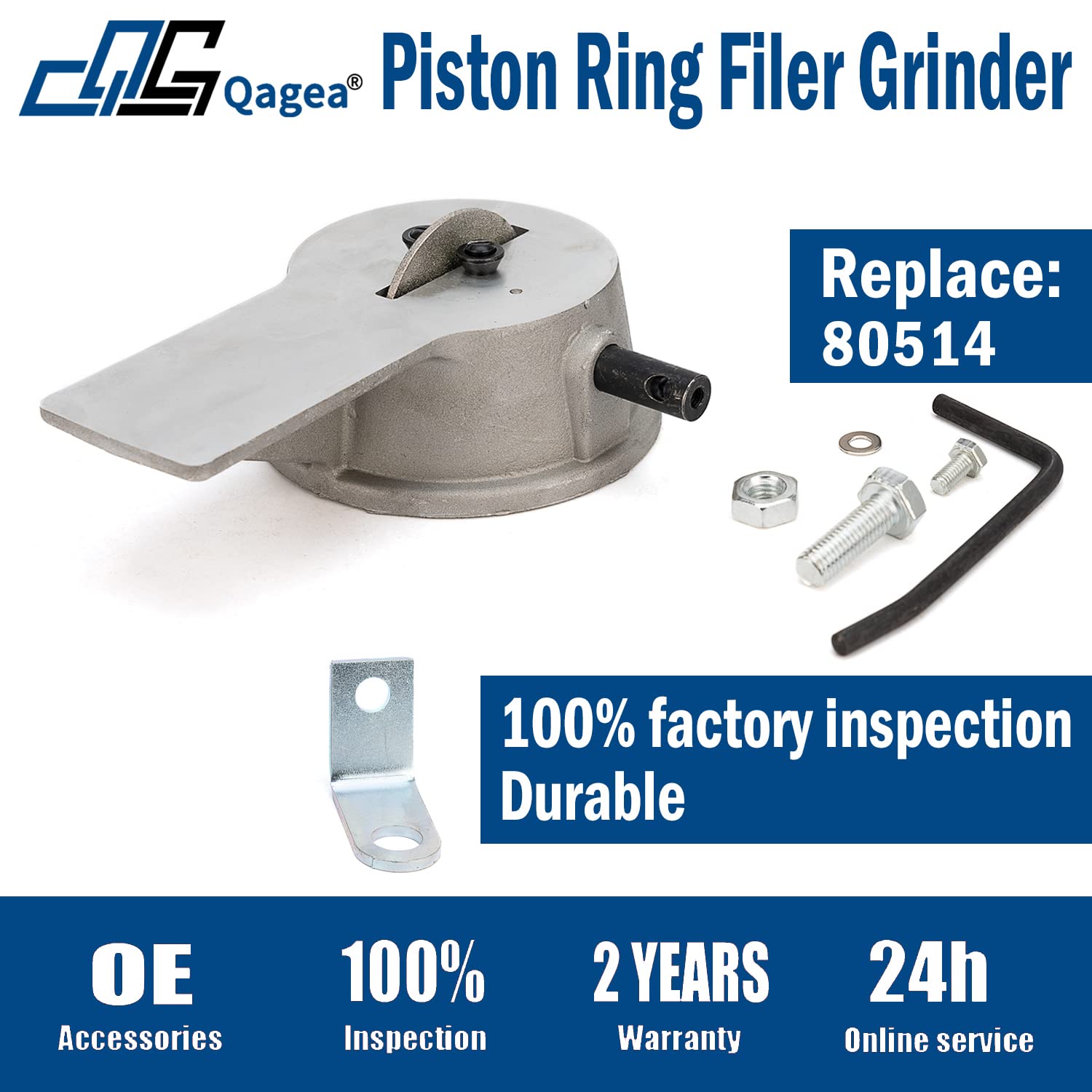 Qagea detail of positioning pin holding piston ring for accurate alignment