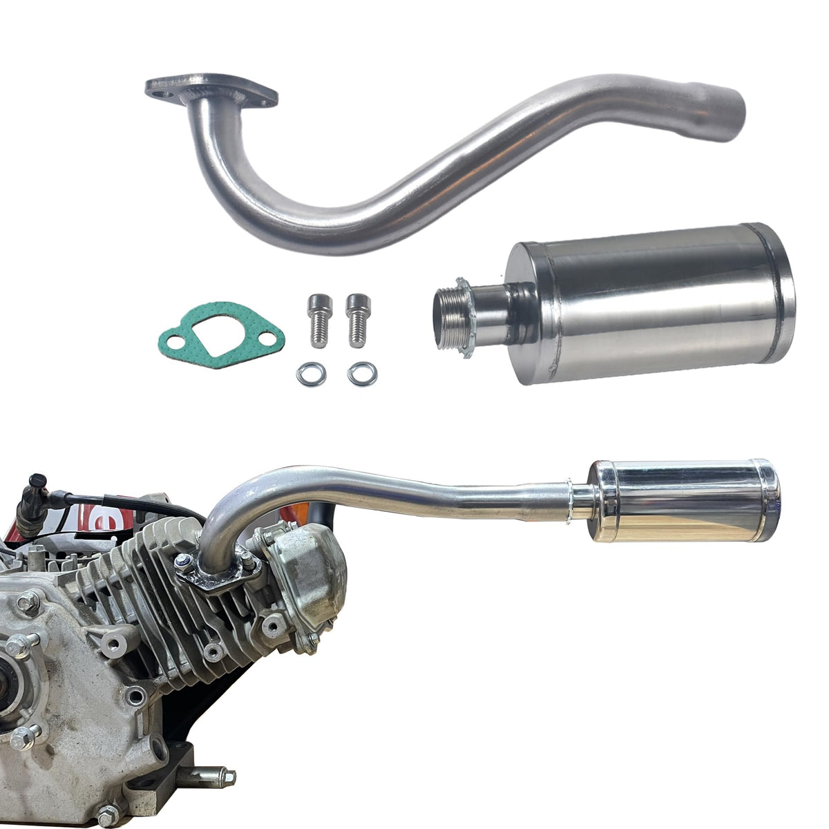 QASKEHKT front view exhaust assembly showing fit and finish benefit