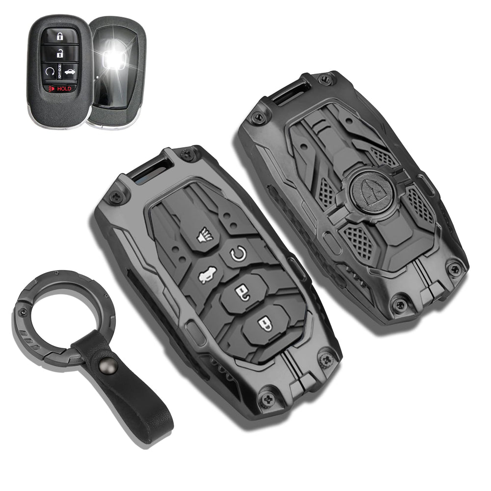QBUC front view of key fob cover showing snug fit and polished finish