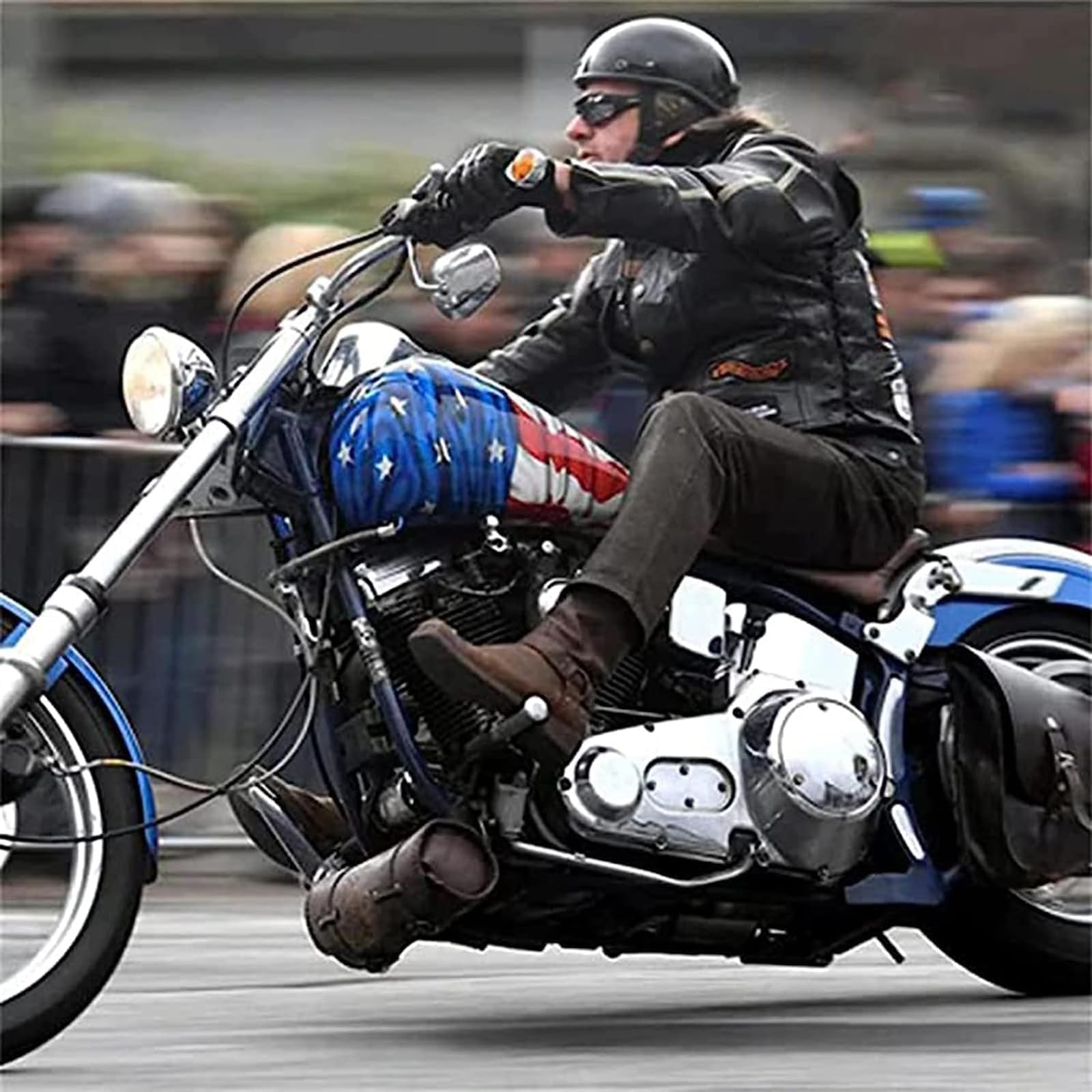 QICHAO helmet paired with goggles in lifestyle shot showing style compatibility benefit