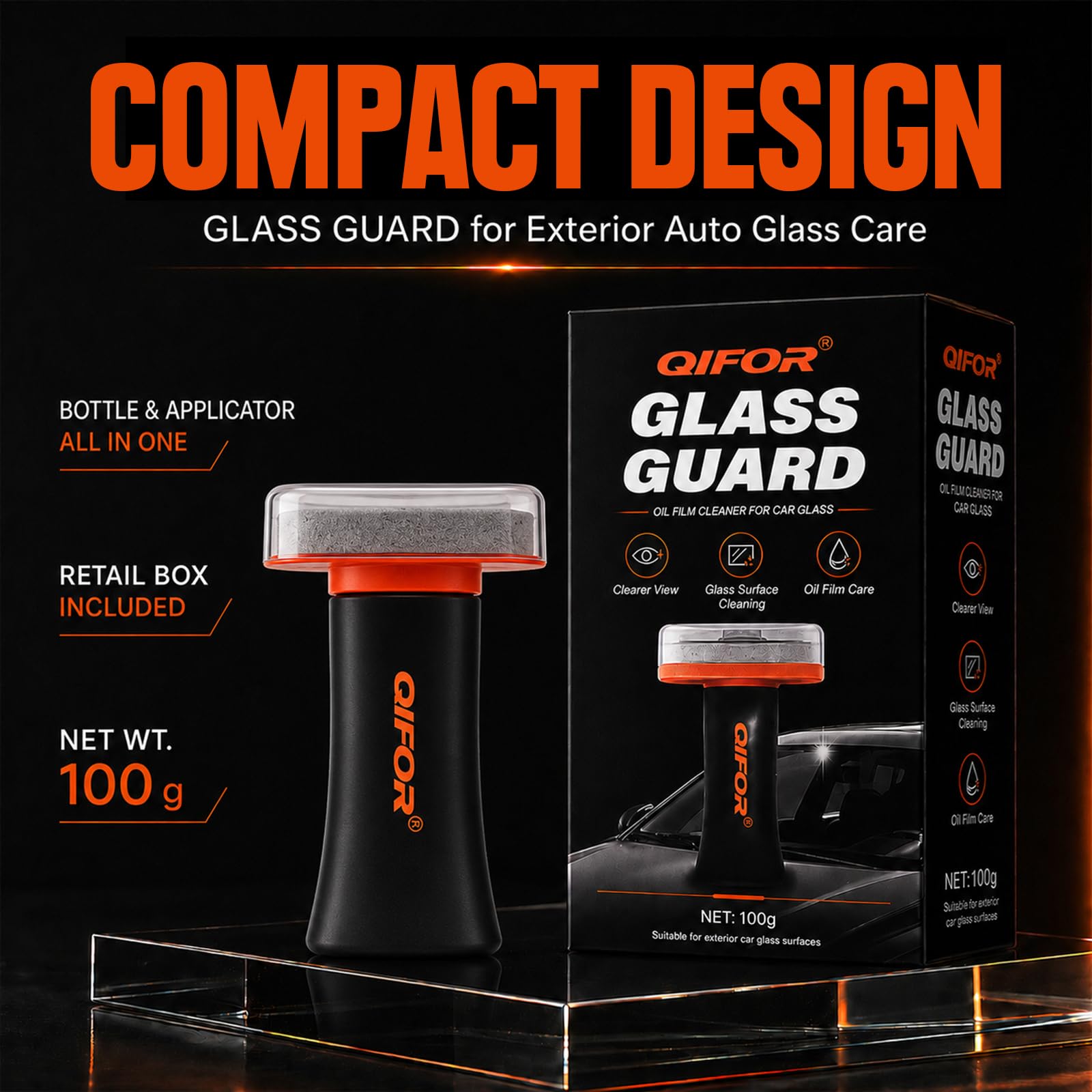 QIFOR close-up of liquid texture demonstrating fast-acting cleaning action