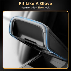 QINQINTU side profile demonstrating snug OEM-fit on Tesla armrest for comfort