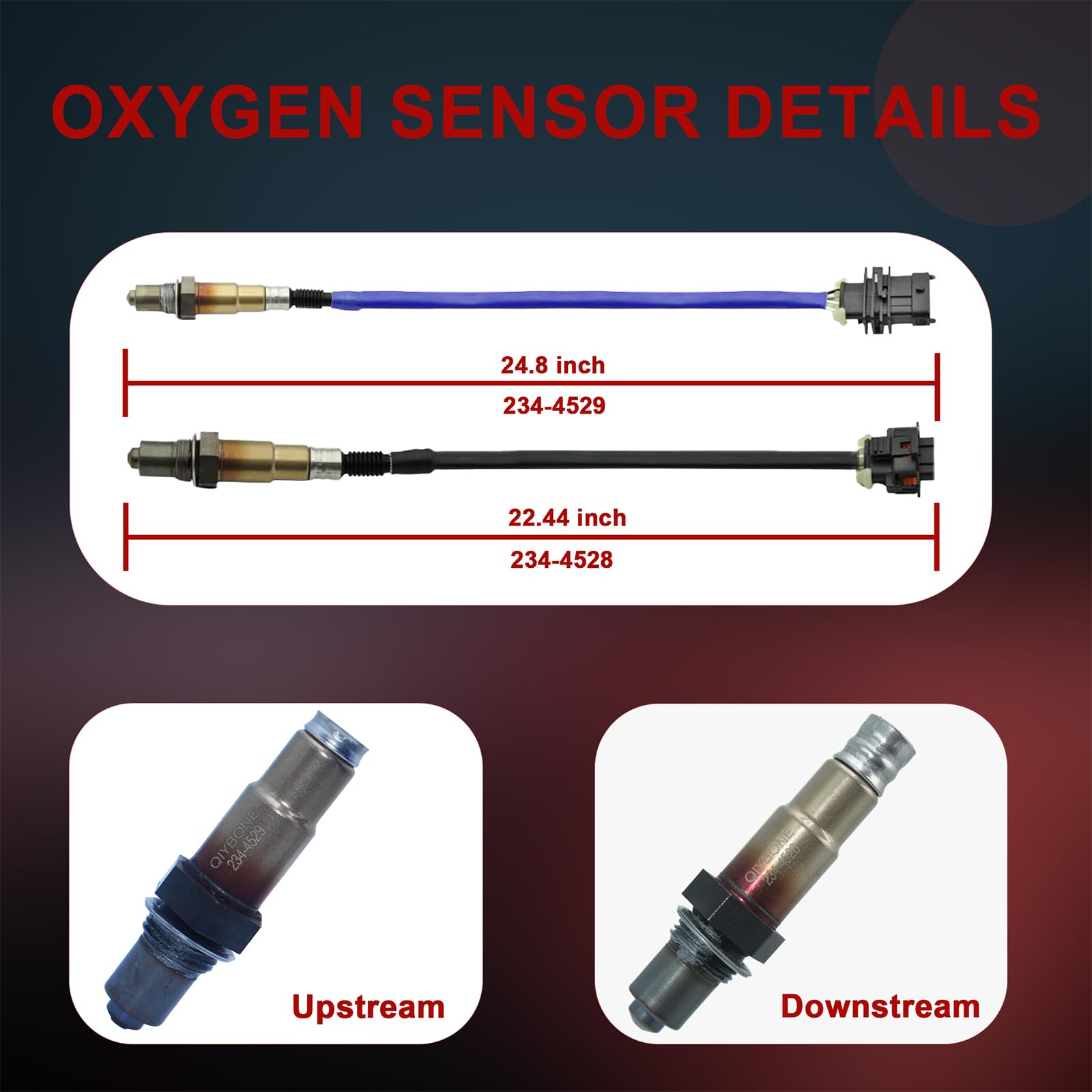 QIYBONE downstream sensor close-up of sensing tip showing durable construction benefit