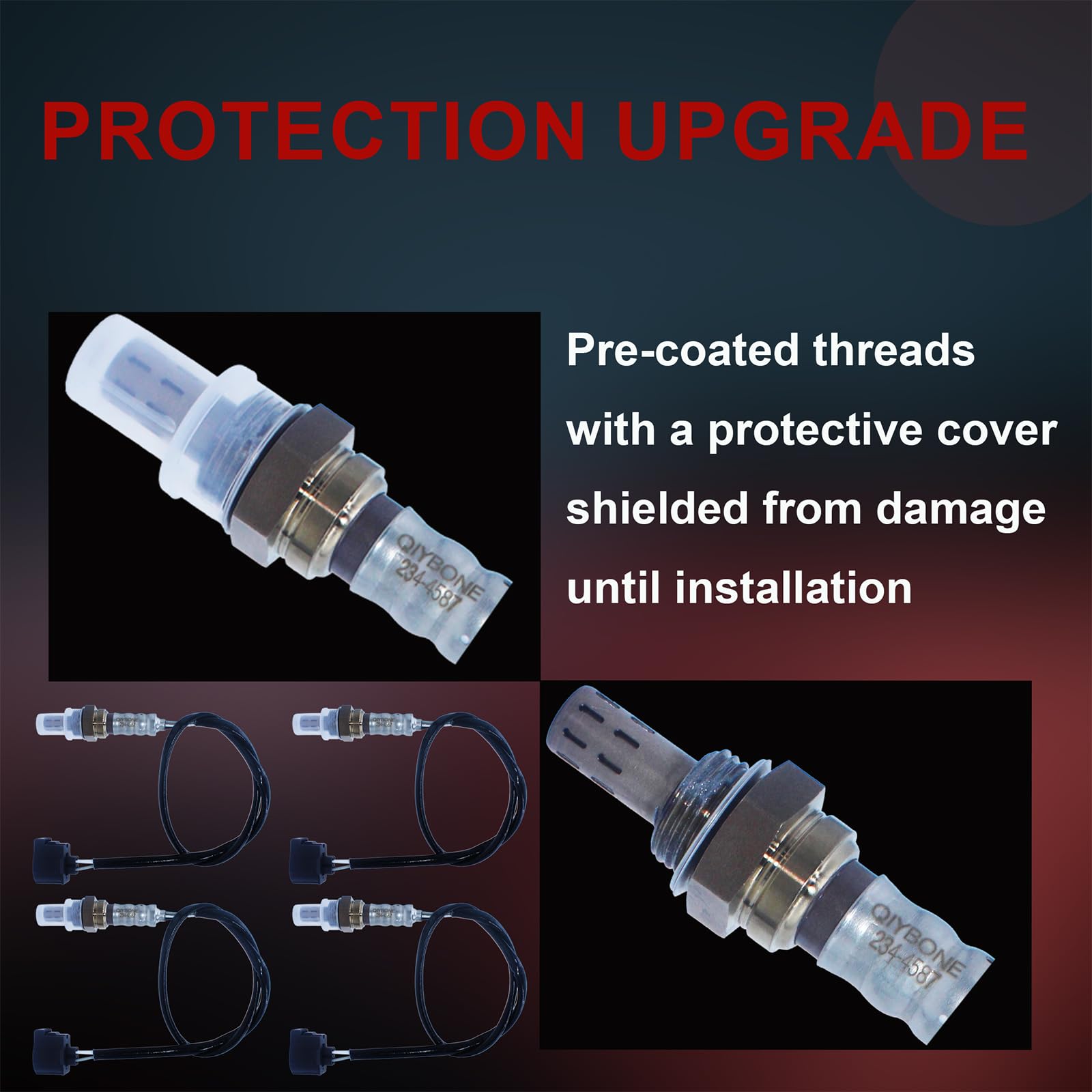 QIYBONE downstream sensor mounted after catalytic converter for converter checks