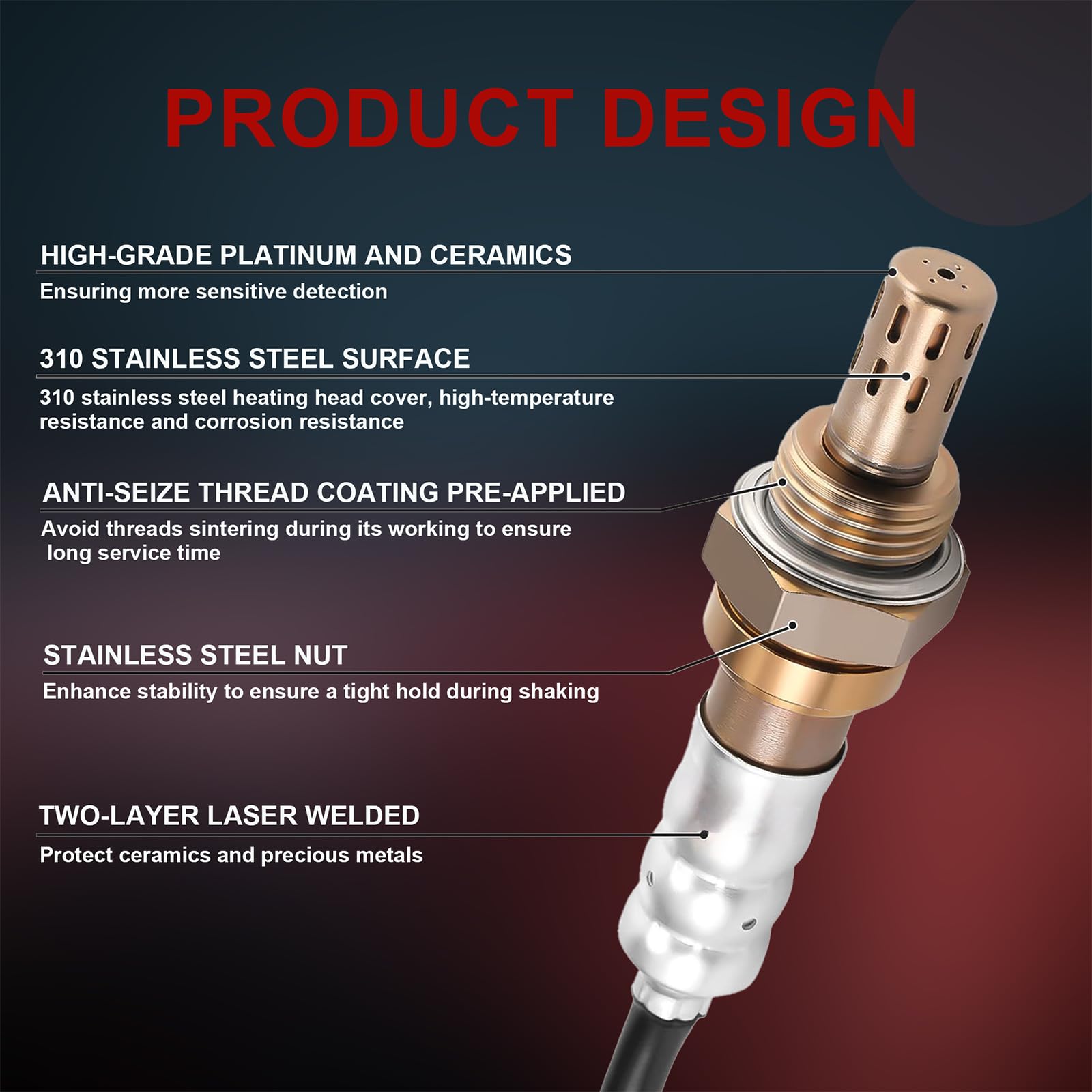 QIYBONE sensor wiring harness detail showing robust insulation for long-term reliability