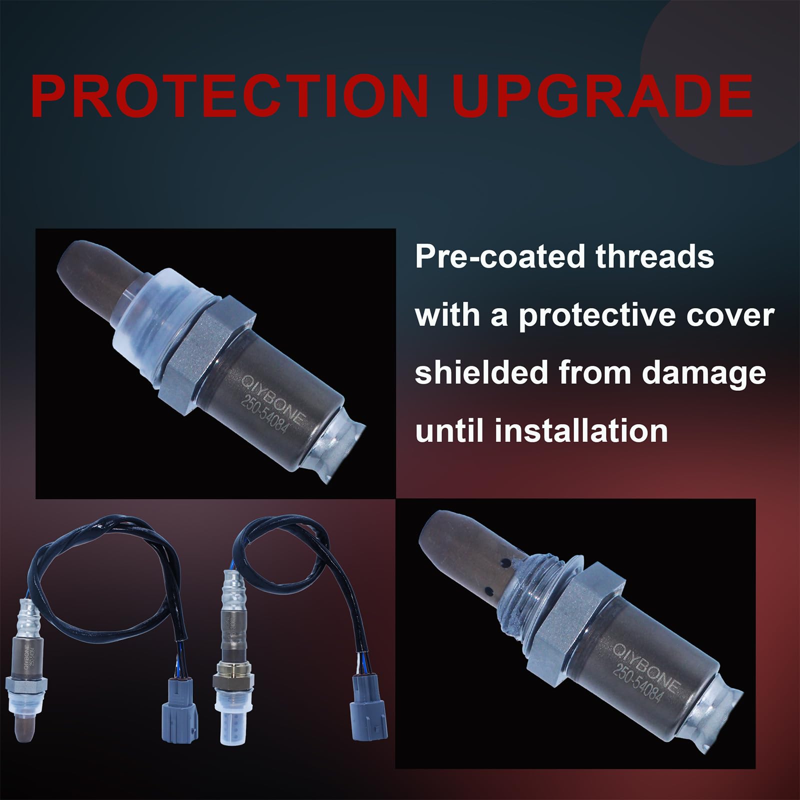 QIYBONE upstream and downstream sensors side by side illustrating matched pair performance