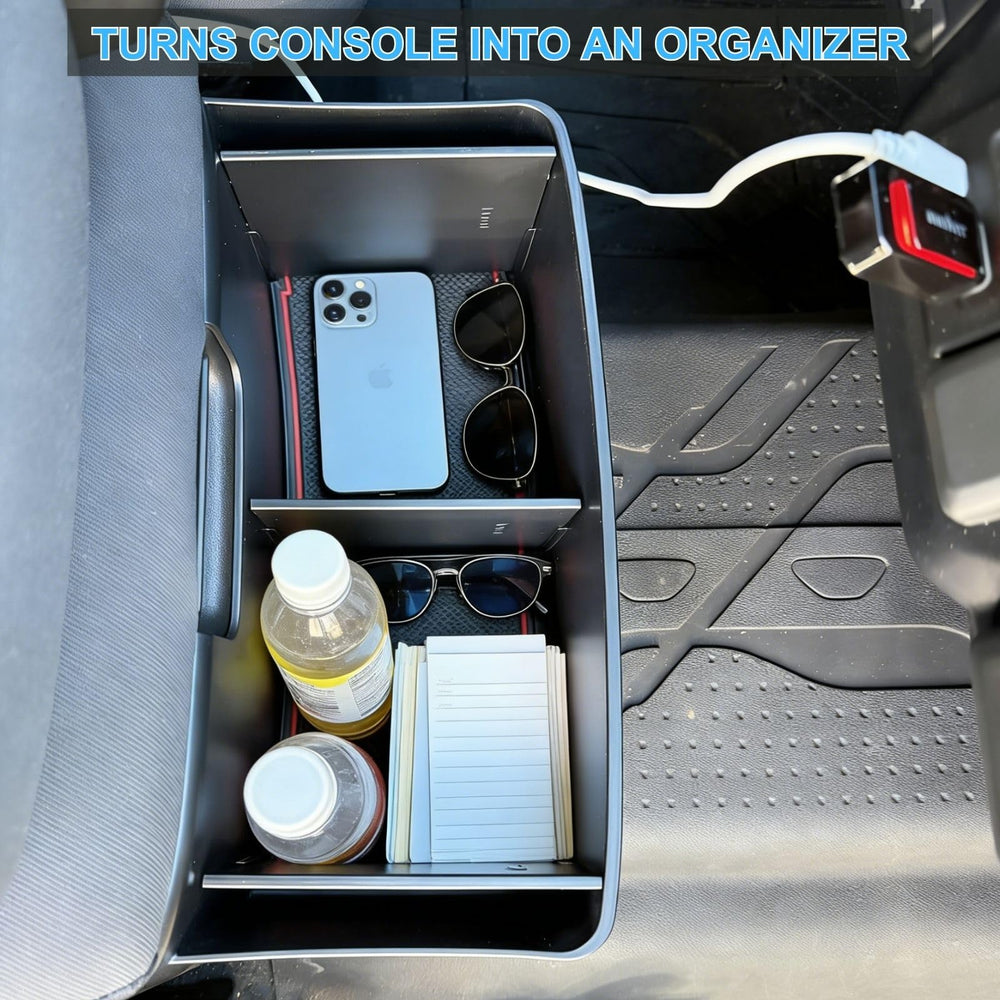 Qlhshop organizer holding phones and sunglasses for quick access