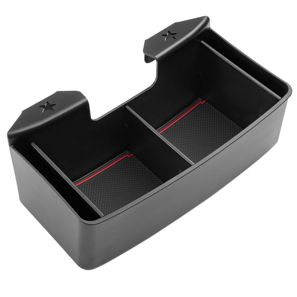 Qlhshop top view with three dividers demonstrating organized sorting
