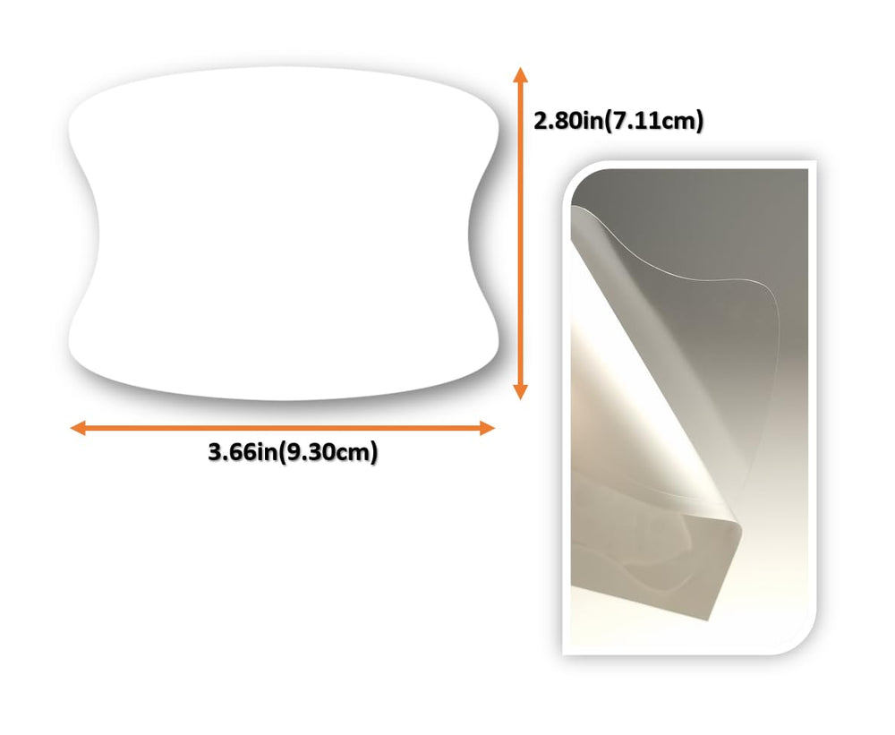 QLim protector installed in door handle cup demonstrating concealed protection and scratch prevention