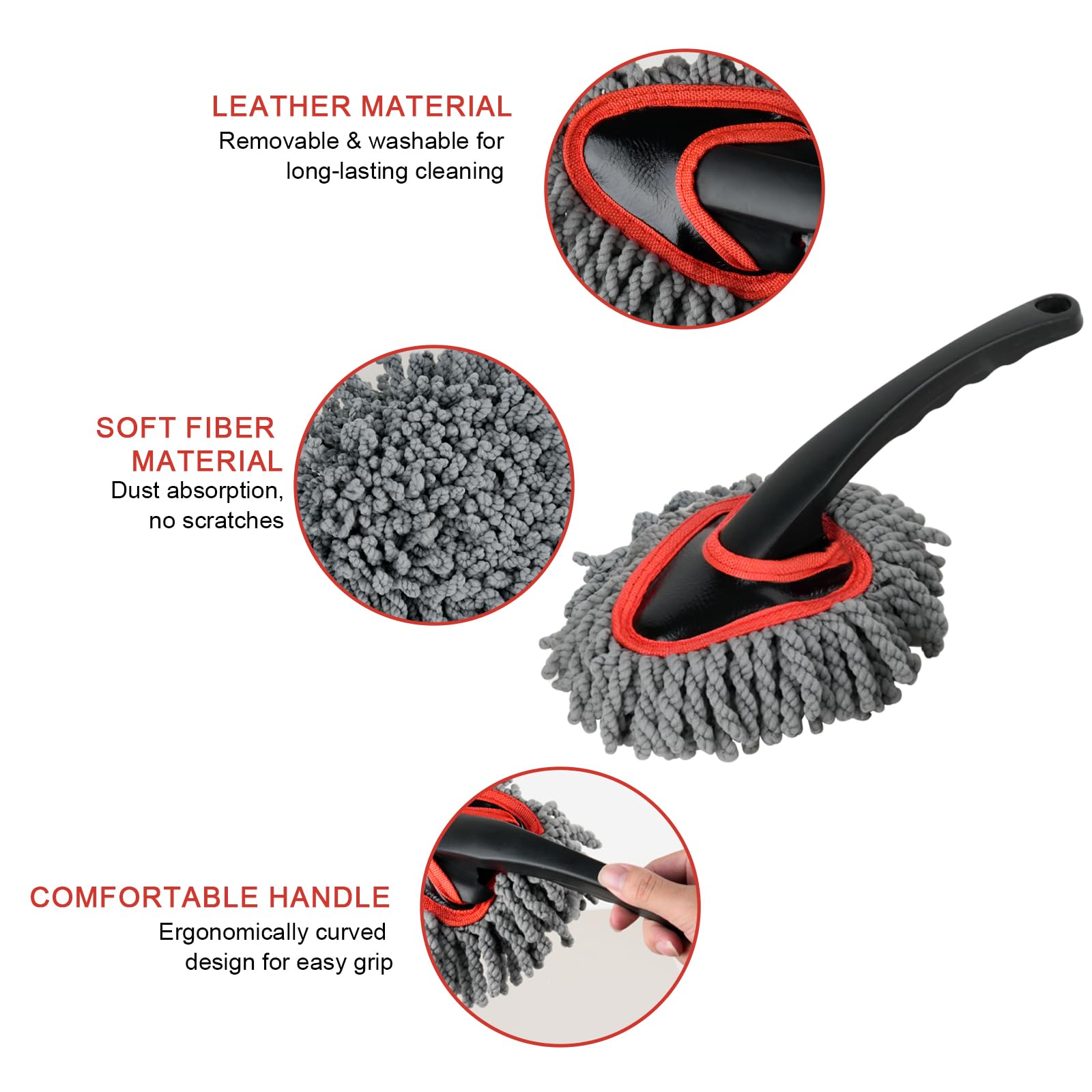 QLTUDN detachable brush head removed for washing and compact storage