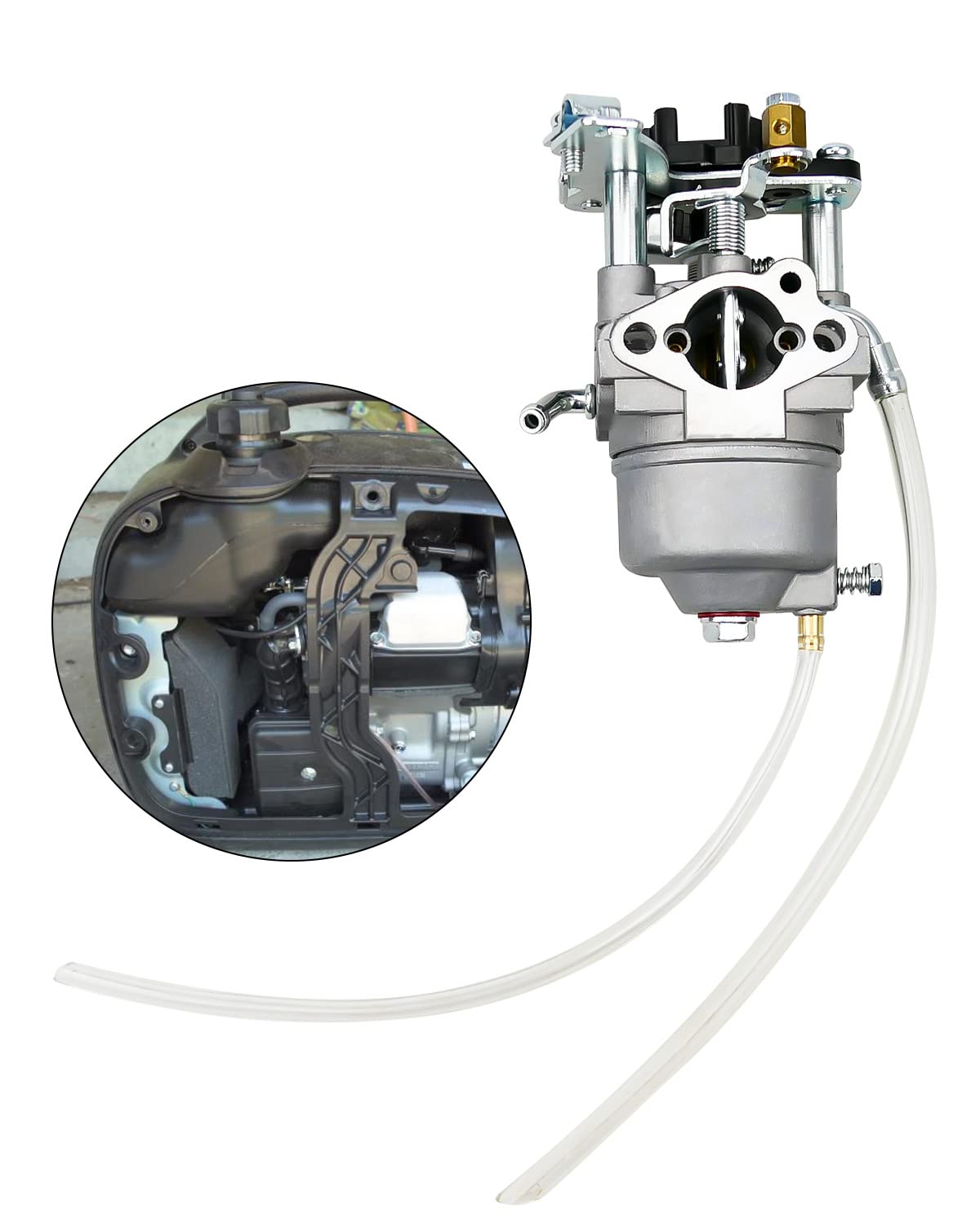 QLZOZB close-up of throttle valve and jets highlighting precise fuel control